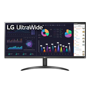 LG WQ500 UltraWide, 34'', 100 Hz, FHD, IPS, черный - Монитор