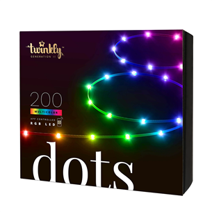 Twinkly Dots, 200 LED, IP20, 10 m, transparent - Smart Lights TWD200STP-TEU