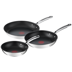 Tefal Duetto+, 20/24/28 cm, 3 priekšmeti, nerūsējošā tērauda - Pannu komplekts G732S334