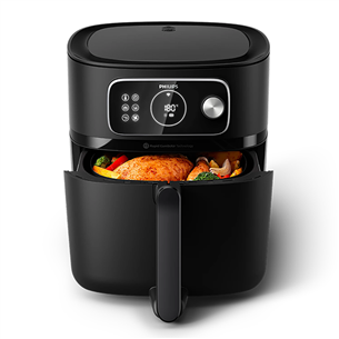 Philips Airfryer Combi XXL Connected, 8.3 L, 2200 W, melna - Karstā gaisa friteris