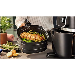 Philips Airfryer Combi XXL Connected, 8.3 L, 2200 W, melna - Karstā gaisa friteris