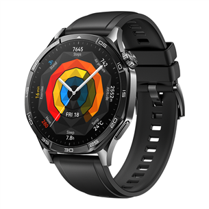 Huawei Watch GT5, 46 mm, melna - Viedpulkstenis