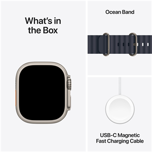 Apple Watch Ultra 2, 49 мм, Ocean Band, темно-синий - Смарт-часы