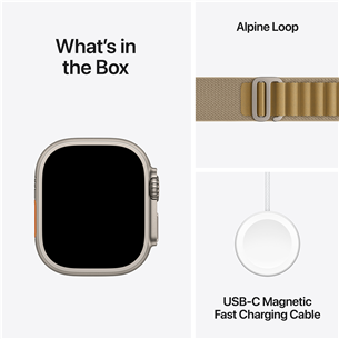 Apple Watch Ultra 2, 49 mm, Alpine Loop, Medium, brūna - Viedpulkstenis