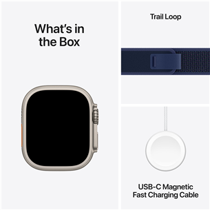 Apple Watch Ultra 2, 49 mm, Trail Loop, S/M, zila - Viedpulkstenis