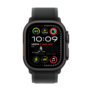 Apple Watch Ultra 2, 49 мм, Trail Loop, M/L, черный титан / черный - Смарт-часы