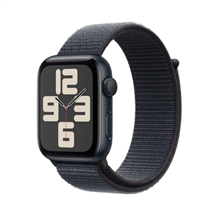 Apple Watch SE, 44 mm, GPS, sport loop, melna alumīnija / melna - Viedpulkstenis MXEP3ET/A