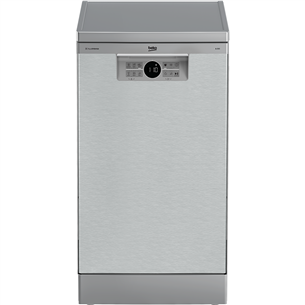 Beko, 10 place settings, silver - Free standing dishwasher