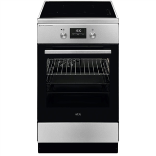 AEG 6000 Series SteamBake, 58 L, platums 50 cm, nerūsējošā tērauda - Elektriskā plīts ar indukcijas virsmu CIB56491BM