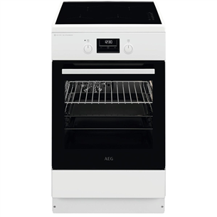 AEG 6000 Series SteamBake, 58 L, platums 50 cm, balta - Elektriskā plīts ar indukcijas virsmu CIB56491BW