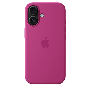 Apple Silicone Case with Magsafe, iPhone 16, fuchsia - Case MYY53ZM/A