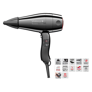 Valera Swiss Silent Jet 7500 Light, 2000 W, melna - Matu fēns