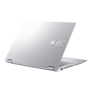 Asus Vivobook S 14 Flip OLED, 14'', 90 Hz, 2.8K, OLED, Ryzen 5, 16 GB, 1 TB, sudraba - Portatīvais dators