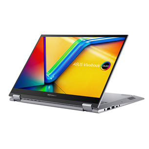 Asus Vivobook S 14 Flip OLED, 14'', 90 Hz, 2.8K, OLED, Ryzen 5, 16 GB, 1 TB, sudraba - Portatīvais dators