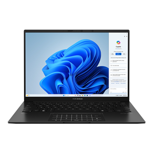 Asus Zenbook 14 OLED, 14'', OLED, Ryzen 7, 16 GB, 1 TB, melna - Portatīvais dators UM3406HA-QD036W