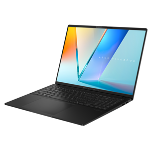 Asus Vivobook S 16 OLED, 16'', 3.2K, 120 Hz, OLED, Ryzen 7, 16 GB, 1 TB, melna - Portatīvais dators