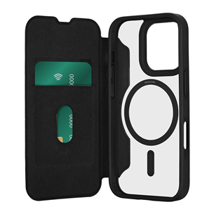 Puro BOOK MAG Booklet Case for iPhone 16 Pro Max, melna - Apvalks viedtālrunim PUIPC16P67BKMAGBLK