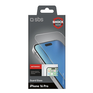 SBS Glass screen protector for iPhone 16 Pro - Screen protector