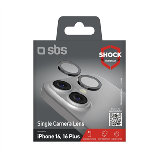 SBS Single protective lenses for camera, iPhone 16 / 16 Plus - Защитное стекло для объективов камеры