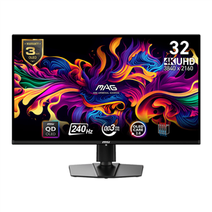 MSI MAG321 UPX, 32'', 4K UHD, 240 Гц, QD-OLED, черный - Монитор MAG321UPXQD-OLED