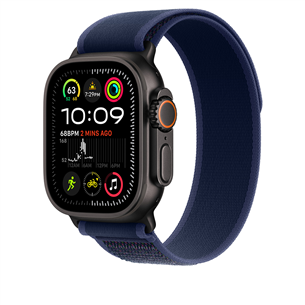 Apple Trail Loop, 49 mm, M/L, black titanium, blue - Watch band