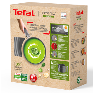 Tefal Ingenio Renew, 4 предмета, 16/18/20 см - Комплект кастрюль + съемная ручка