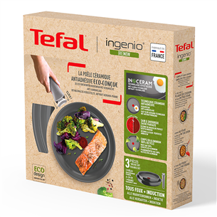 Tefal Ingenio Renew, 3 priekšmeti, 24/28 cm - Pannu komplekts + rokturis