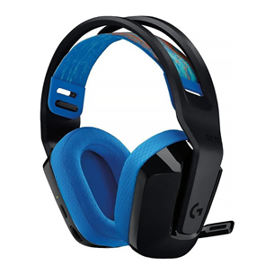 Logitech G535 LIGHTSPEED Wireless Gaming Headset, melna/zila - Bezvadu austiņas ar mikrofonu