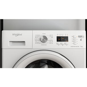 Whirlpool, 7 kg, depth 57,5 cm, 1200 rpm - Free standing washing machine