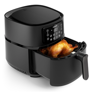 Philips Airfryer 5000 XXL Connected, 7.2 L, 2000 W, melna - Karstā gaisa friteris + 2 piederumi