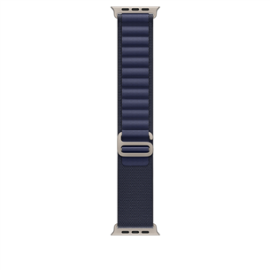 Apple Watch Alpine Loop, 49 mm, Medium, natural titanium, navy - Watch band