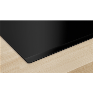 Bosch, Series 6, width 90 cm, frameless, black - Built-in induction hob