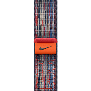 Apple 42mm Blue/Red Nike Sport Loop, zila/sarkana - Siksniņa pulkstenim MXU03ZM/A