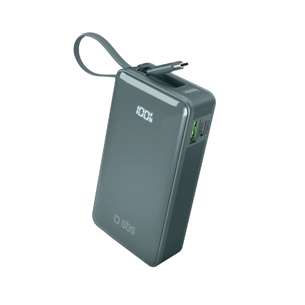 SBS LCD Power Bank, 10000  mAh, zila - Portatīvais barošanas avots TTBB10000LCDTCPD20A