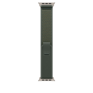 Apple Trail Loop, 49 mm, M/L, natural titanium, green - Watch band