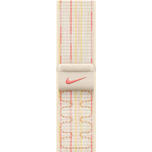 Apple 46mm Starlight/Pink Nike Sport Loop, bēša/rozā - Siksniņa pulkstenim MYJE3ZM/A