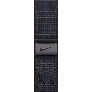 Apple Nike Sport Loop, 46 мм, черный/синий - Ремешок для часов MYJD3ZM/A