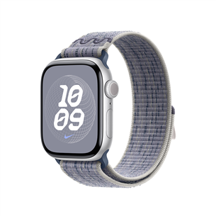 Apple 46mm Grey/Blue Nike Sport Loop, pelēka/zila - Siksniņa pulkstenim