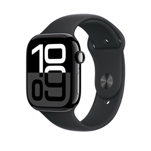 Apple Sport Band, 46 mm, M/L, melna - Siksniņa pulkstenim