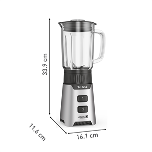 Tefal Minimix, 400 W, silver - Blender + On-the-Go Bottle