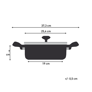 Tefal So'Light, 24 cm - Stewpot with lid