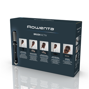 Rowenta Brush Activ, 1000 W, melna - Rotējošs matu veidotājs