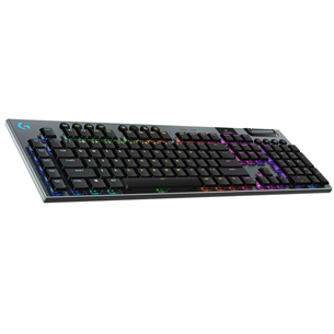 Logitech G915 X LIGHTSPEED, GL Tactile, US, mehāniskā, melna - Bezvadu klaviatūra