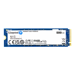 Kingston NV3, 500 GB, M.2, PCIe 4.0, blue - SSD SNV3S/500G