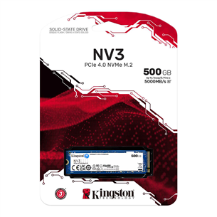 Kingston NV3, 500 GB, M.2, PCIe 4.0, blue - SSD