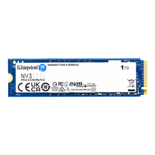 Kingston NV3, 1 ТБ, M.2, PCIe 4.0, синий - SSD SNV3S/1000G