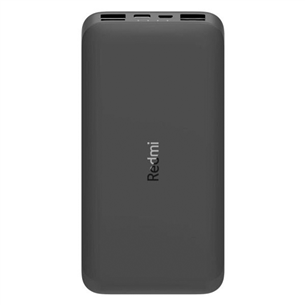 Xiaomi Redmi Power Bank, 10000 mAh, melna - Portatīvais barošanas avots VXN4305GL