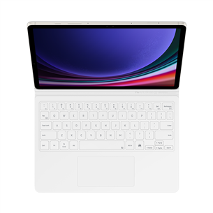 Samsung Book Cover Keyboard, Galaxy Tab S9 / S9 FE, клавиша ИИ, белый - Чехол-клавиатура