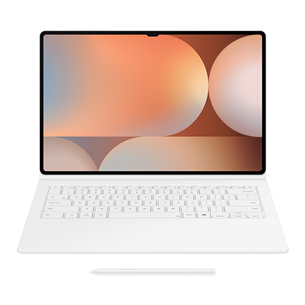 Samsung Book Cover Keyboard, Galaxy Tab S10 Ultra, AI Key, balta - Apvalks ar klaviatūru planšetdatoram EF-DX925UWEGWW