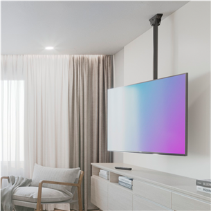 Hama TV Ceiling Mount, 65", maksimālais svars 50 kg, melna - Griestu stiprinājums televizoriem